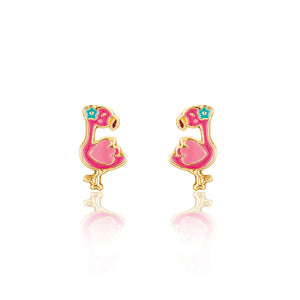 Fantastic Flamingo Cutie Stud Earrings