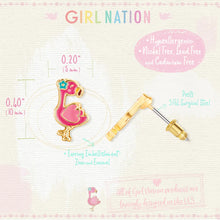 Load image into Gallery viewer, Fantastic Flamingo Cutie Stud Earrings