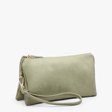 Load image into Gallery viewer, Riley 3 Compartment Crossbody/Wristlet - Brown