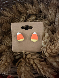 Halloween Candy Corn Studs