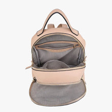 Load image into Gallery viewer, Marty 2 Compartment Backpack w/ Stitch Detail - Brown
