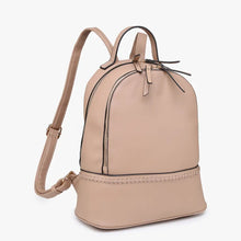 Load image into Gallery viewer, Marty 2 Compartment Backpack w/ Stitch Detail - Brown