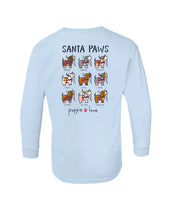 Load image into Gallery viewer, Puppie Love Santa paws Reindeer Pups Youth Long Sleeve Tee