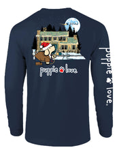 Load image into Gallery viewer, Puppie Love Tacky Christmas House Adult Long Sleeve