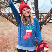 Load image into Gallery viewer, Merry Stocking Terry Pullover