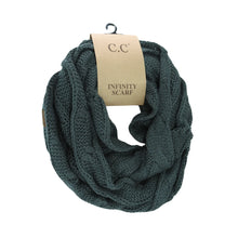 Load image into Gallery viewer, CC Infinity Scarf - Teal Grey