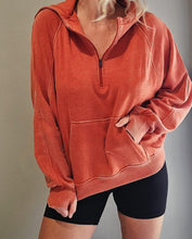 Load image into Gallery viewer, Easy Does It Pullover - Orange Rust
