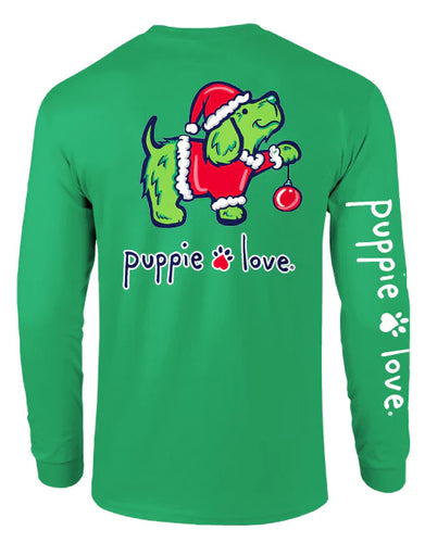 Puppie Love Christmas Grouch Pup Long Sleeve