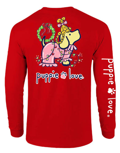 Puppie Love Christmas PJs Pup Adult Long Sleeve