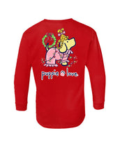 Load image into Gallery viewer, Puppie Love Christmas PJs Pup Youth Long Sleeve
