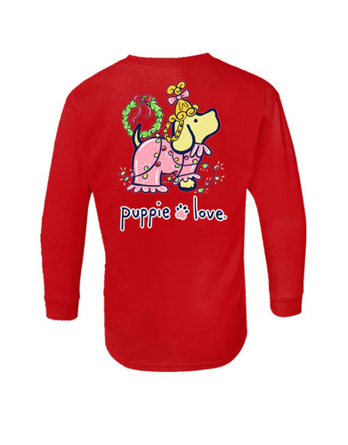 Puppie Love Christmas PJs Pup Youth Long Sleeve