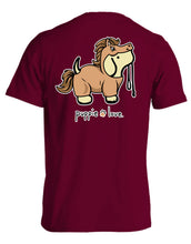 Load image into Gallery viewer, Puppie Love Horse Pup Adult Short Sleeve Tee