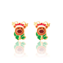 Load image into Gallery viewer, Santa&#39;s Reindeer Cutie Stud Earrings