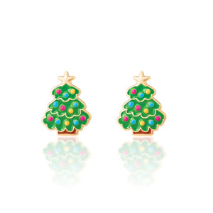 O Christmas Tree Cutie Stud Earrings