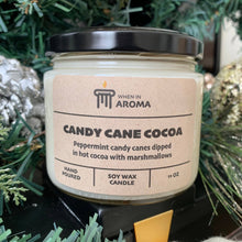 Load image into Gallery viewer, Candy Cane Cocoa Soy Candle