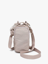Load image into Gallery viewer, Alicia Nylon Water Bottle Crossbody Bag - Beige