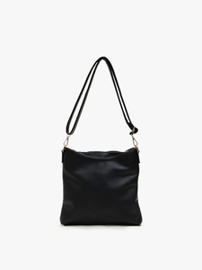Emma 3 Compartment Crossbody w/ Snap Closure-Rust