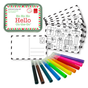 Ho Ho Ho Hello On-the-Go Kids Christmas Postcard Play Set