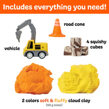 Load image into Gallery viewer, Sensory Mini Play Kit Jar with Cloud Clay - Construction