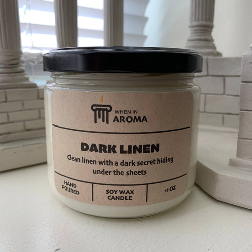 Dark Linen Soy Candle