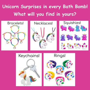 Unicorn Bath Bomb with Toy Surprise