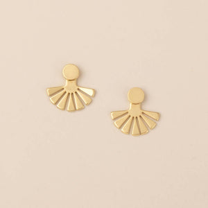 Refined Earring Collection - Sunburst Ear Jacket