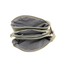 Load image into Gallery viewer, Riley Suede 3 Compartment Crossbody/Wristlet - Brown Suede