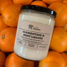 Load image into Gallery viewer, Clementine &amp; Mint Leaves Soy Candle