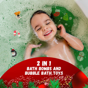 Christmas Bath Bomb with Toy Surprise