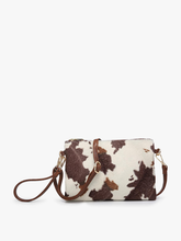 Load image into Gallery viewer, Meriam Clutch Crossbody/Wristlet - Navy &amp; Green Plaid