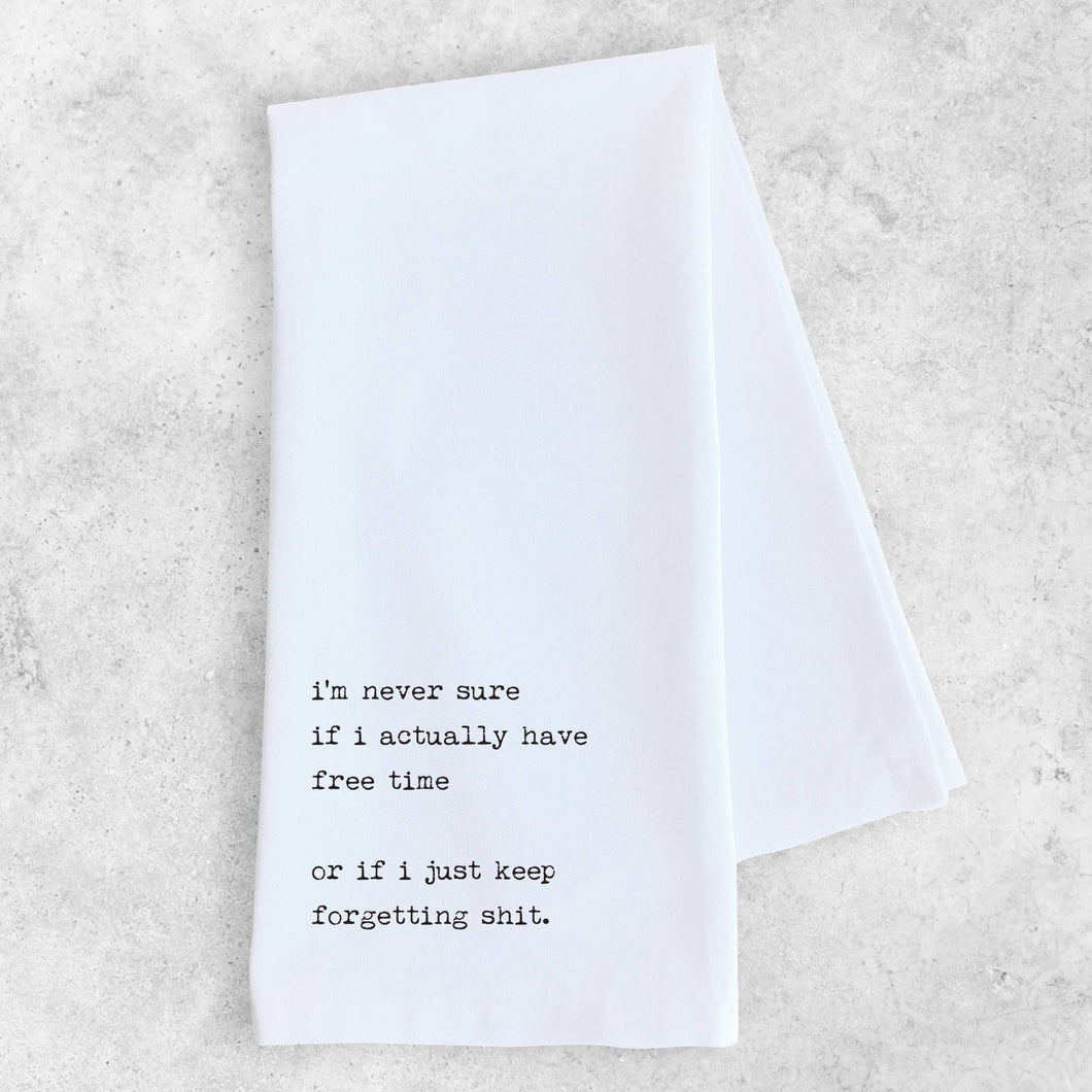 Free Time - Tea Towel