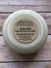 Load image into Gallery viewer, Velvet Whiskey Candle Company Warm Cider 10oz Handpoured Soy Candle