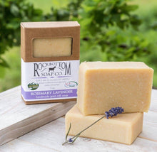 Load image into Gallery viewer, Rock Bottom Soap Co. Rosemary Lavender Handmade Goat Milk Soap