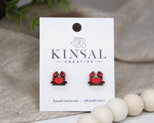 Load image into Gallery viewer, Crab Stud Earrings