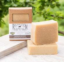 Load image into Gallery viewer, Rock Bottom Soap Co. Sandalwood Handmade Goat Milk Soap