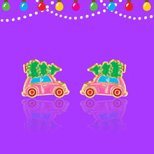 Load image into Gallery viewer, Christmas Tree Shopping Bug Cutie Stud Earrings