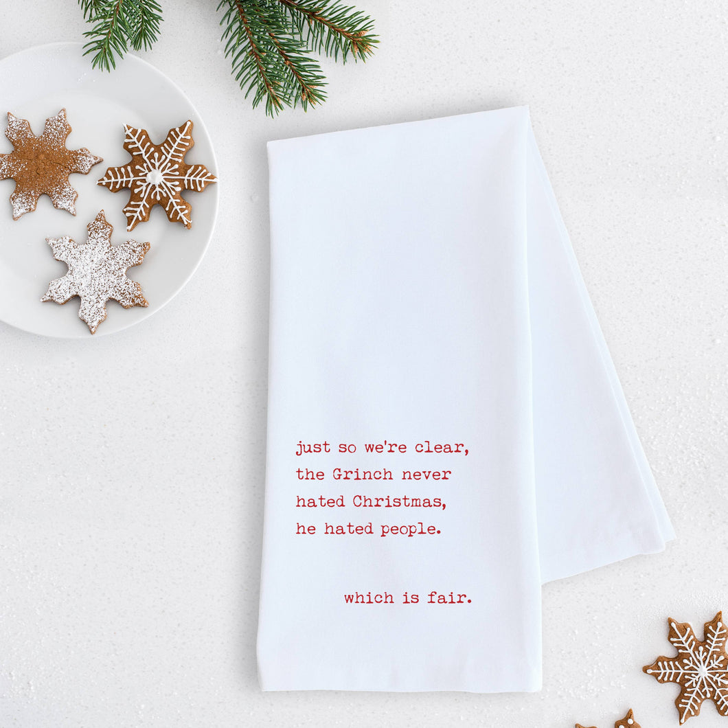 Never Hated Christmas - Tea Towel - Holiday