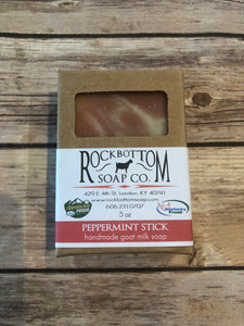 Peppermint Stick Handmade Goat Milk Bar Soap