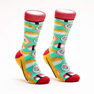 Woven Pear Sushi Me Rollin’ Crew Socks