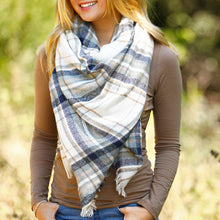 Load image into Gallery viewer, Blanket Scarf Rustic River Plaid