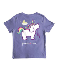 Puppie Love Unicorn Pup Kids Short Sleeve Tee