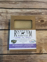 Load image into Gallery viewer, Rock Bottom Soap Co. Rosemary Lavender Handmade Goat Milk Soap