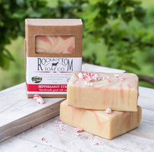 Load image into Gallery viewer, Peppermint Stick Handmade Goat Milk Bar Soap