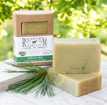 Load image into Gallery viewer, Rock Bottom Soap Co. Apple &amp; Pine Handmade Goat Milk Soap