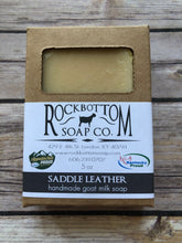 Load image into Gallery viewer, Rock Bottom Soap Co. Saddle Leather handmade goat milk soap