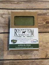 Load image into Gallery viewer, Rock Bottom Soap Co. Apple &amp; Pine Handmade Goat Milk Soap