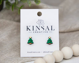 Christmas Tree Stud Earrings