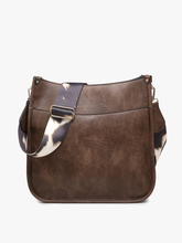 Load image into Gallery viewer, Chloe Crossbody with Guitar Strap - Coffee