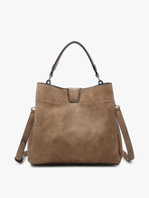 Load image into Gallery viewer, Tati Satchel w/ Shoulder Strap - Taupe