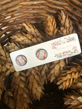 Load image into Gallery viewer, Photo Glass Baseball Stud Earrings